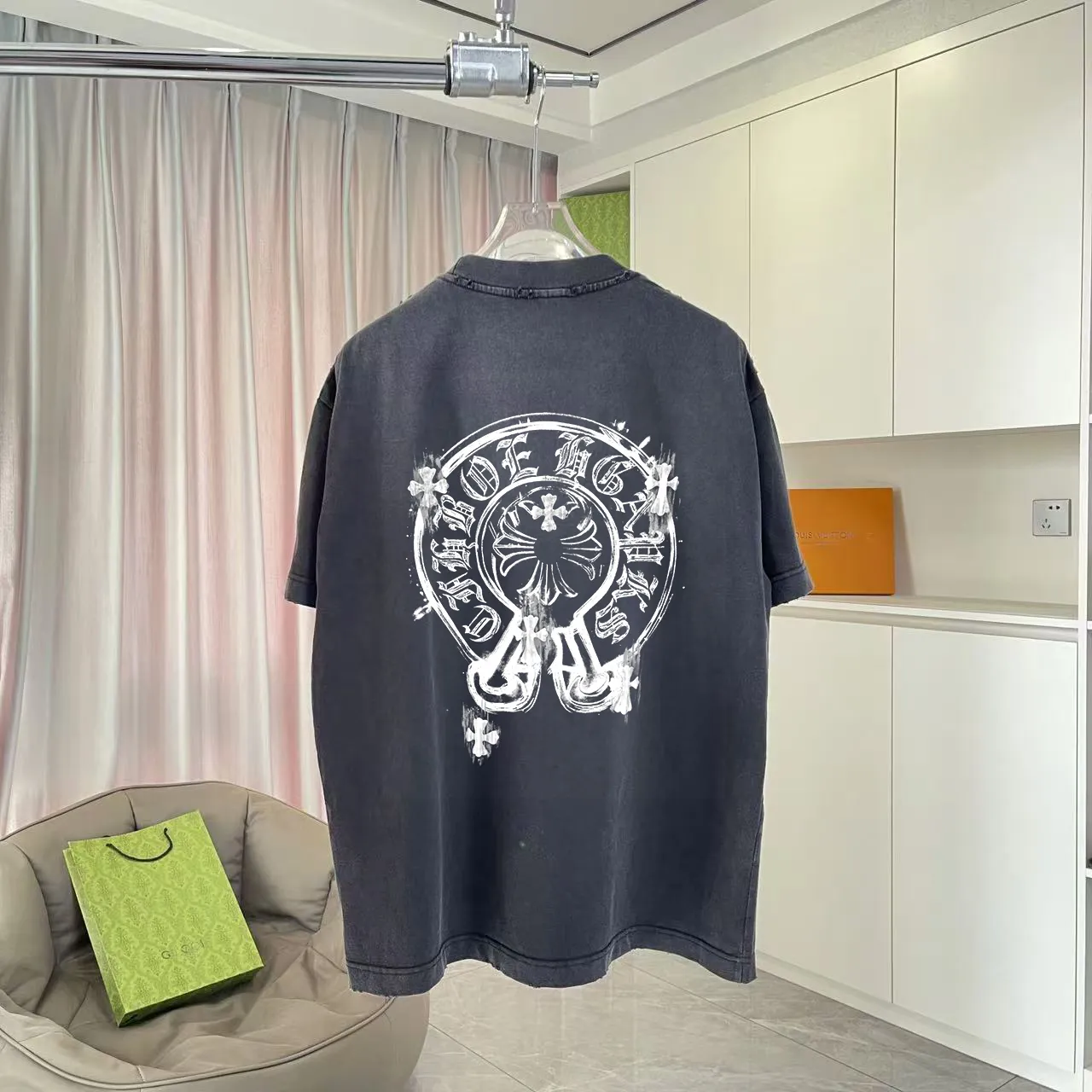 ch *2026 New Arrival t g Same Style Size：S M L XL XXL ：Black White Gray